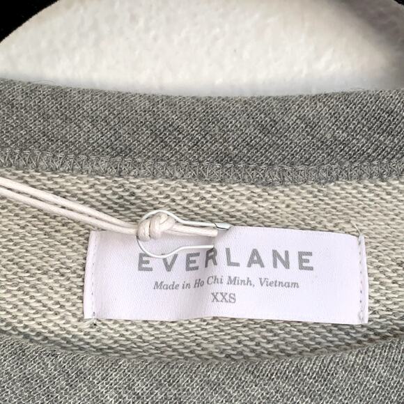 NWT Everlane The Unisex French Terry Crew Sweatshirt in Heathered Gray - Picture 4 of 8
